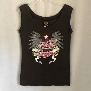 Harley Davidson Bravado Graphic Top Twin Cities Women's Large
